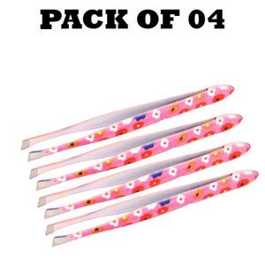 Forgica Professional Stainless Steel Paper Coating Tweezers Pack of 04